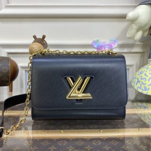 Replica Louis Vuitton Twist Black With Chain 1 Replica Louis Vuitton Twist Black With Chain - elite superclone designer purse