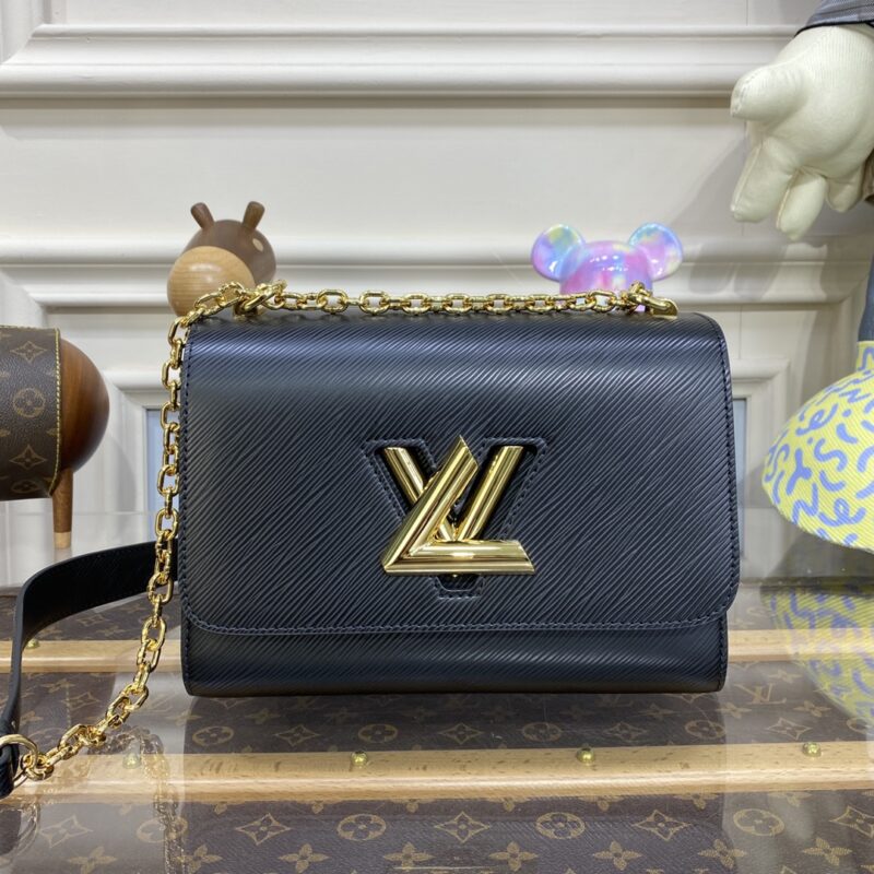 Replica Louis Vuitton Twist Black With Chain 1 Replica Louis Vuitton Twist Black With Chain - elite superclone designer purse