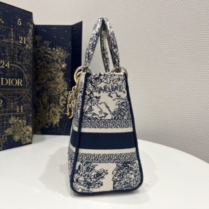 Replica Lady Dior D-Lite Blue Star 3 Replica Lady Dior D-Lite Blue Star - realistic designer-inspired fake bag