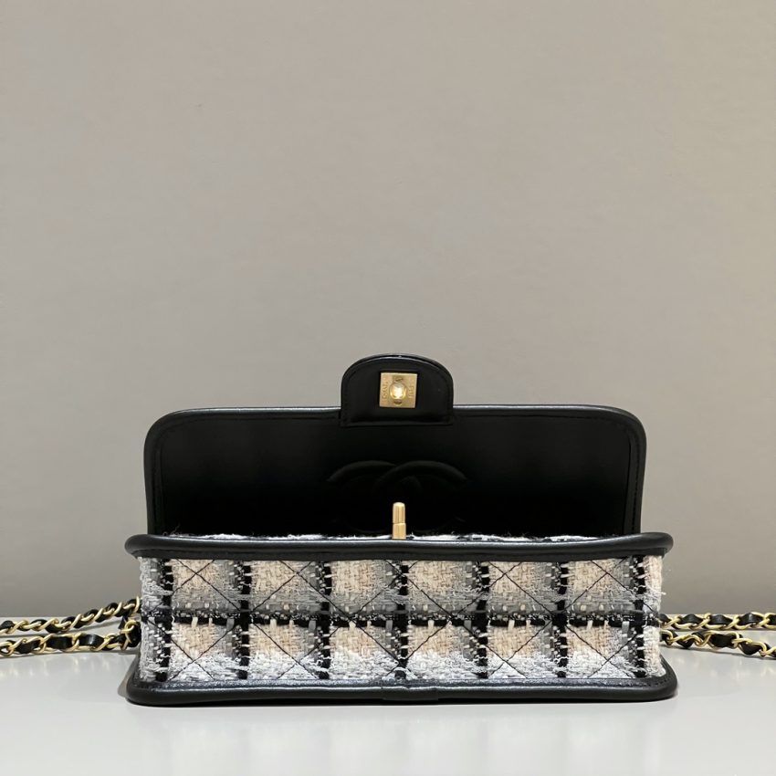 Replica CHANEL 22K Postman Woolen Tofu Bag - elite superclone designer purse