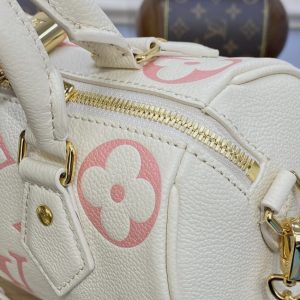 Replica Louis Vuitton Speedy Bandouliere 20 White Pink 5 Replica Louis Vuitton Speedy Bandouliere 20 White Pink - near-authentic luxury replica handbag