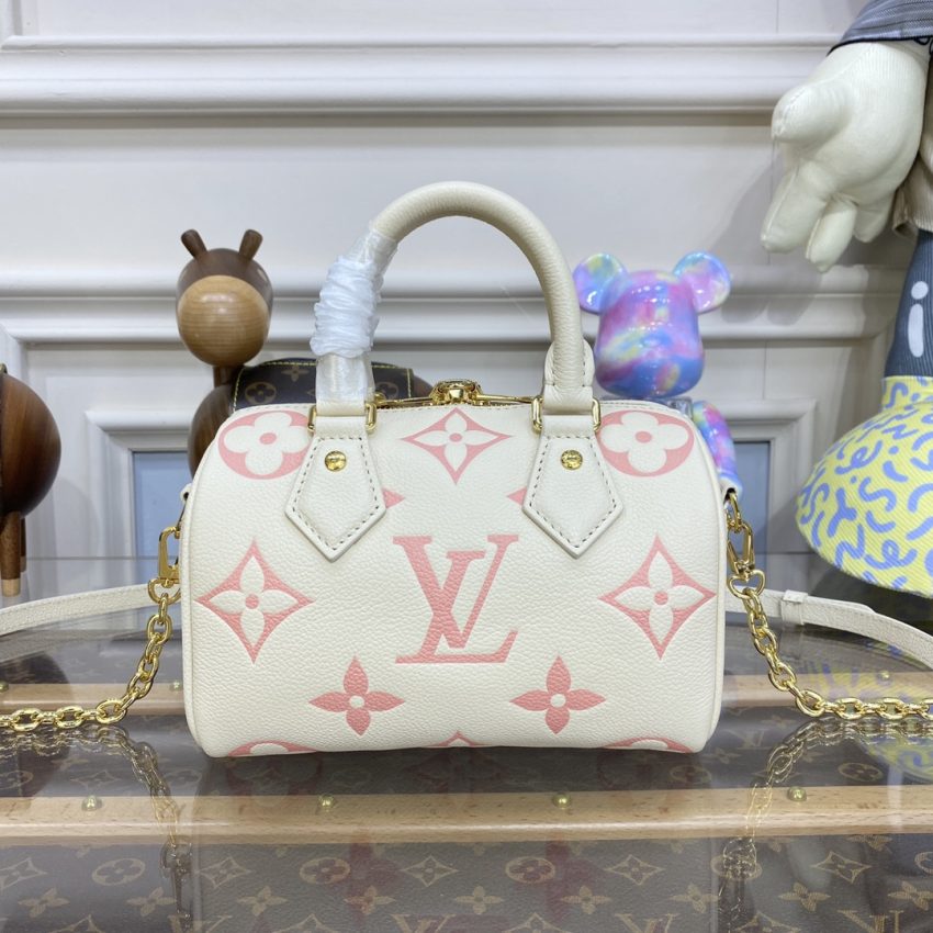 Replica Louis Vuitton Speedy Bandouliere 20 White Pink 7 Replica Louis Vuitton Speedy Bandouliere 20 White Pink - high-quality designer bag clone