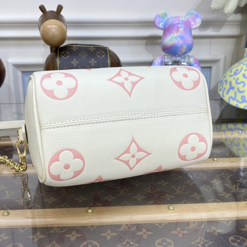 Replica Louis Vuitton Speedy Bandouliere 20 White Pink 9 Replica Louis Vuitton Speedy Bandouliere 20 White Pink - high-accuracy replica luxury purse