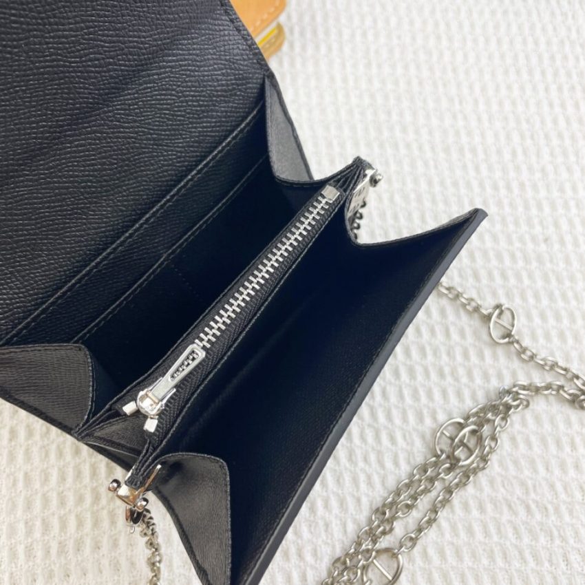 Replica Hermes Cancan Mini Chain Wallet - best quality luxury bag dupe