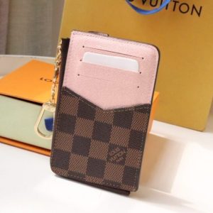 Replica Louis Vuitton Card Holder Recto Verso Grid Brown 3 Replica Louis Vuitton Card Holder Recto Verso Grid Brown - 1:1 designer replica handbag