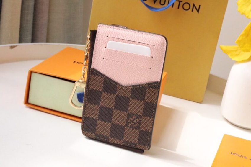 Replica Louis Vuitton Card Holder Recto Verso Grid Brown 3 Replica Louis Vuitton Card Holder Recto Verso Grid Brown - 1:1 designer replica handbag