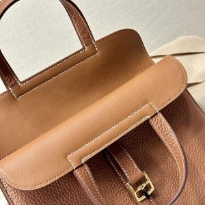 Replica Hermes Halzan Brown 4 Replica Hermes Halzan Brown - authentic-look luxury purse replica