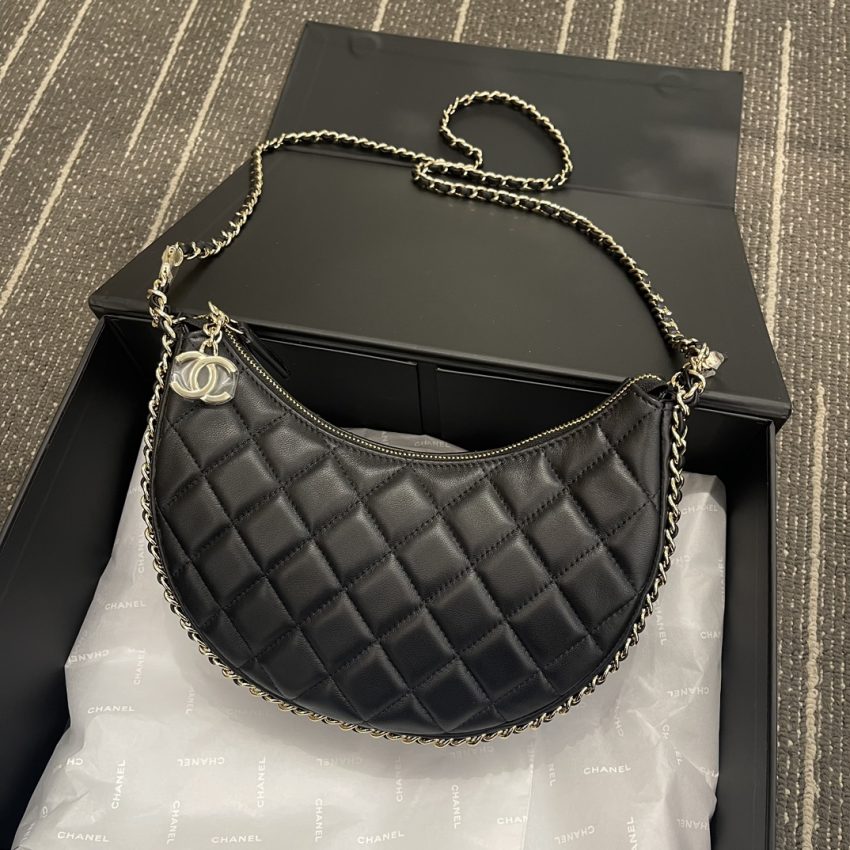 Replica CHANEL 23P Crescent Bag 2 Replica CHANEL 23P Crescent Bag - near-authentic luxury replica handbag