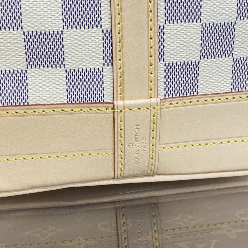 Replica Louis Vuitton Noe Bucket White Grid MM 4 Replica Louis Vuitton Noe Bucket White Grid MM - top-rated replica designer bag