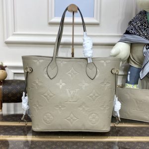 Replica Louis Vuitton Neverfull MM Beige 1 Replica Louis Vuitton Neverfull MM Beige - high-end fake designer purse