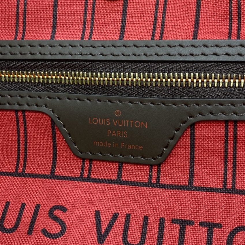 Replica Louis Vuitton Neverfull MM Grid Red Inside 5 Replica Louis Vuitton Neverfull MM Grid Red Inside - premium-grade designer purse dupe
