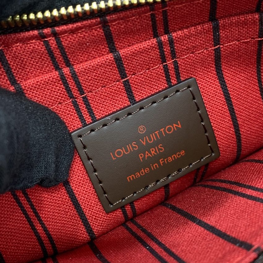 Replica Louis Vuitton Neverfull MM Grid Red Inside 6 Replica Louis Vuitton Neverfull MM Grid Red Inside - top-tier luxury replica shoulder bag