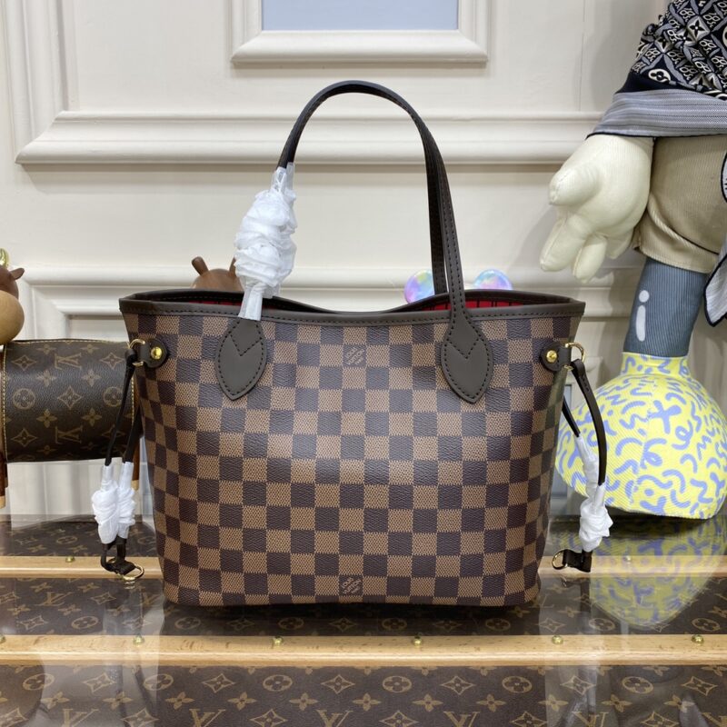 Replica Louis Vuitton Neverfull MM Grid Red Inside 1 Replica Louis Vuitton Neverfull MM Grid Red Inside - premium-grade designer purse dupe