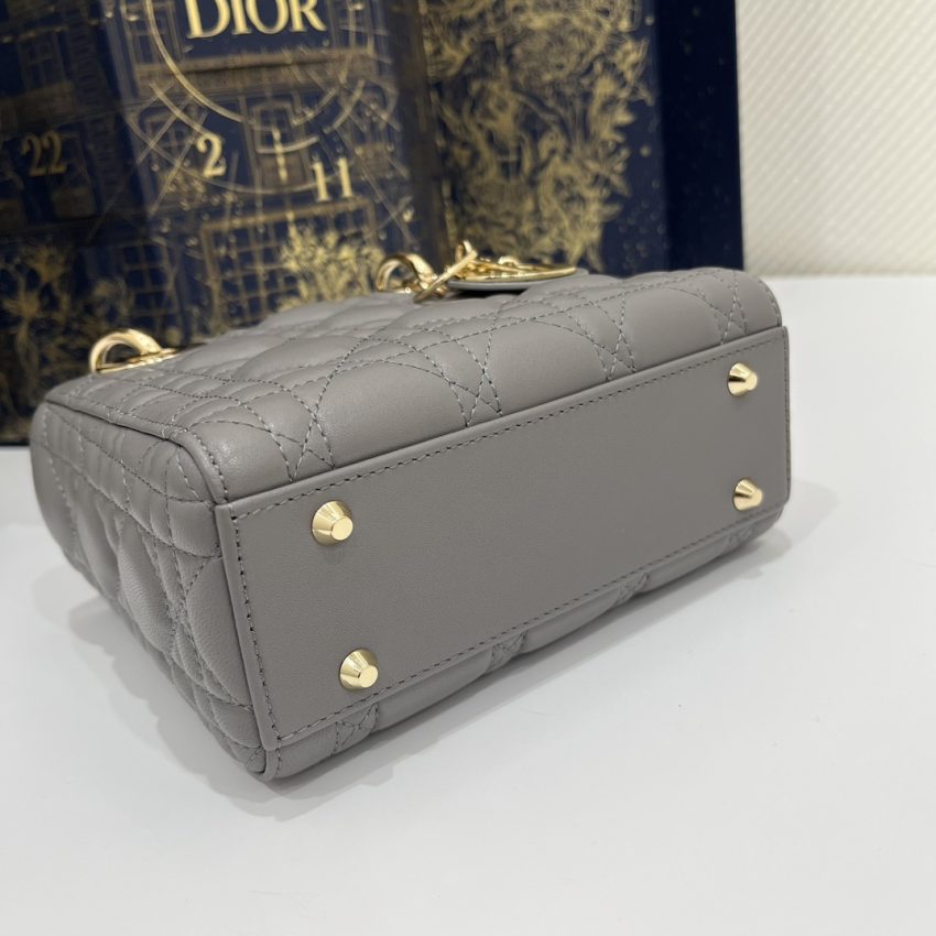 Replica Lady Dior Mini Stone Grey 3 Replica Lady Dior Mini Stone Grey - best-selling designer handbag dupe