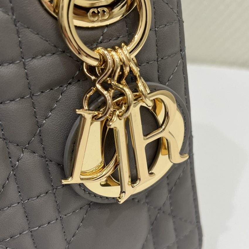 Replica Lady Dior Mini Stone Grey 6 Replica Lady Dior Mini Stone Grey - 1:1 designer replica handbag