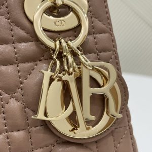 Replica Lady Dior Mini Apricot 3 Replica Lady Dior Mini Apricot - authentic-look luxury purse replica