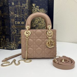 Replica Lady Dior Mini Apricot 1 Replica Lady Dior Mini Apricot - high-quality designer bag clone