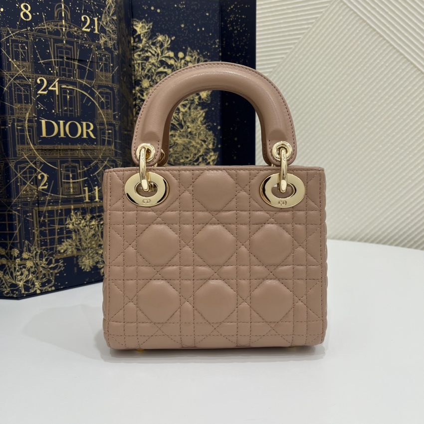 Replica Lady Dior Mini Apricot 7 Replica Lady Dior Mini Apricot - high-accuracy replica luxury purse