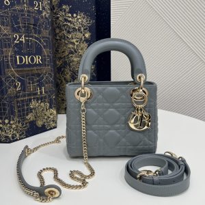 Replica Lady Dior Mini Cloud Grey 1 Replica Lady Dior Mini Cloud Grey - premium 1:1 fake handbag model