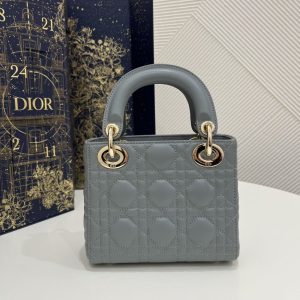 Replica Lady Dior Mini Cloud Grey 5 Replica Lady Dior Mini Cloud Grey - high-end fake designer purse