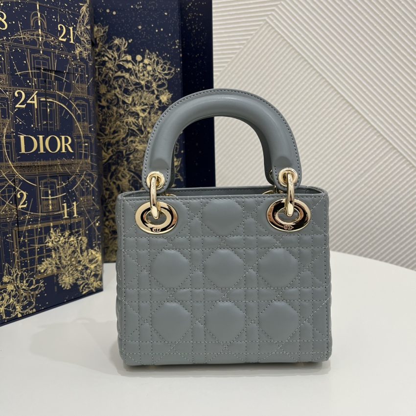 Replica Lady Dior Mini Cloud Grey 5 Replica Lady Dior Mini Cloud Grey - high-end fake designer purse
