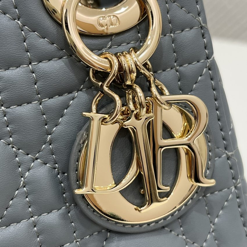 Replica Lady Dior Mini Cloud Grey 7 Replica Lady Dior Mini Cloud Grey - authentic-look luxury purse replica