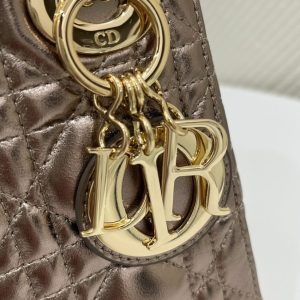Replica Lady Dior Mini Golden-Tone Metallic 4 Replica Lady Dior Mini Golden-Tone Metallic - best quality luxury bag dupe