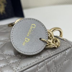Replica Lady Dior Mini Grey Sillver 2 Replica Lady Dior Mini Grey Sillver - premium-grade designer purse dupe
