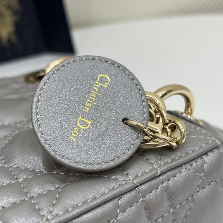 Replica Lady Dior Mini Grey Sillver 2 Replica Lady Dior Mini Grey Sillver - premium-grade designer purse dupe