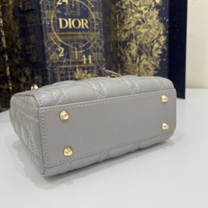 Replica Lady Dior Mini Grey Sillver 5 Replica Lady Dior Mini Grey Sillver - high-end fake designer purse