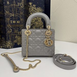 Replica Lady Dior Mini Grey Sillver 1 Replica Lady Dior Mini Grey Sillver - ultra-realistic fake designer tote