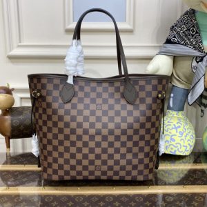 Replica Louis Vuitton Neverfull MM Grid Pink Inside 1 Replica Louis Vuitton Neverfull MM Grid Pink Inside - authentic-look luxury purse replica