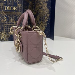 Replica Dior Lady D-Joy Mini Bag Purple 2 Replica Dior Lady D-Joy Mini Bag Purple - premium 1:1 fake handbag model