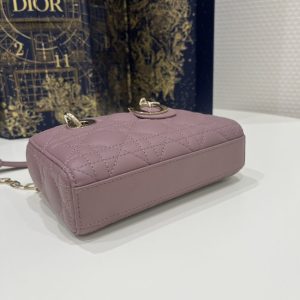 Replica Dior Lady D-Joy Mini Bag Purple 3 Replica Dior Lady D-Joy Mini Bag Purple - premium-grade designer purse dupe