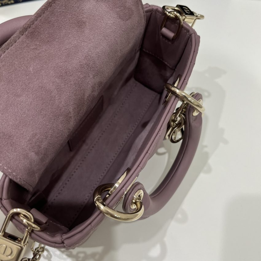 Replica Dior Lady D-Joy Mini Bag Purple 7 Replica Dior Lady D-Joy Mini Bag Purple - high-end fake designer purse