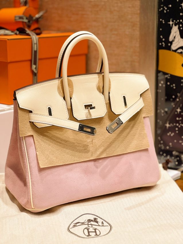 Replica Hermes Birkin Pink Suede 8 Replica Hermes Birkin Pink Suede - best-selling designer handbag dupe