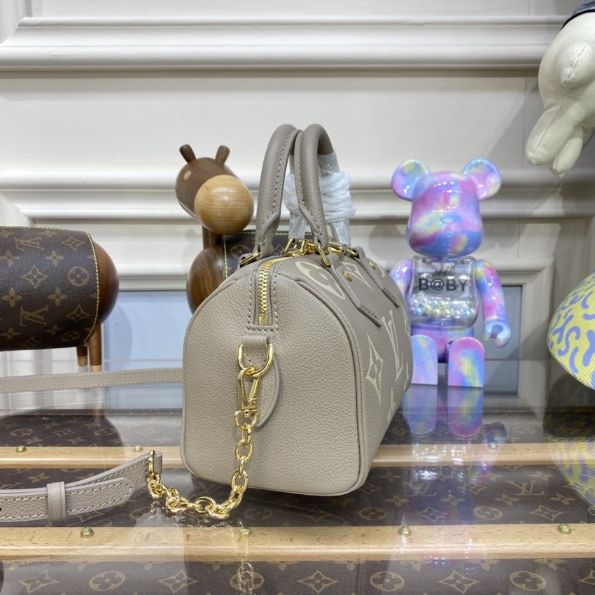 Replica Louis Vuitton Speedy Bandouliere 20 Milk Beige - high-end fake designer purse
