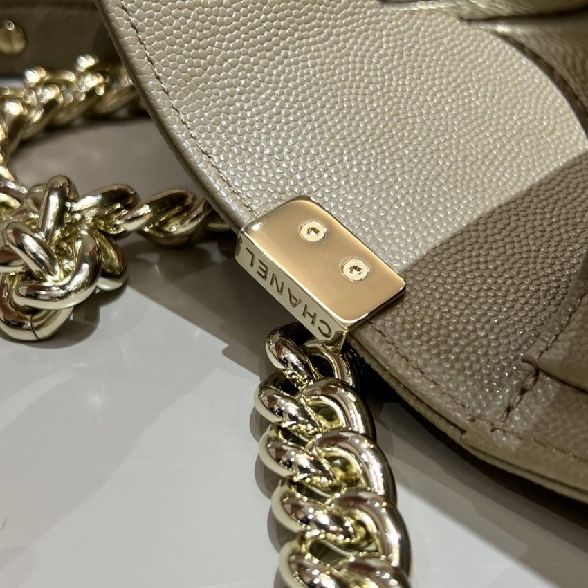 Replica CHANEL Le Boy Milk Tea - top-rated replica designer bag