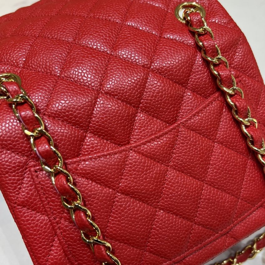 Replica CHANEL Classic Flap 17cm Bright Red 4 Replica CHANEL Classic Flap 17cm Bright Red - near-authentic luxury replica handbag