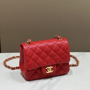 Replica CHANEL Classic Flap 17cm Bright Red 1 Replica CHANEL Classic Flap 17cm Bright Red - premium 1:1 fake handbag model
