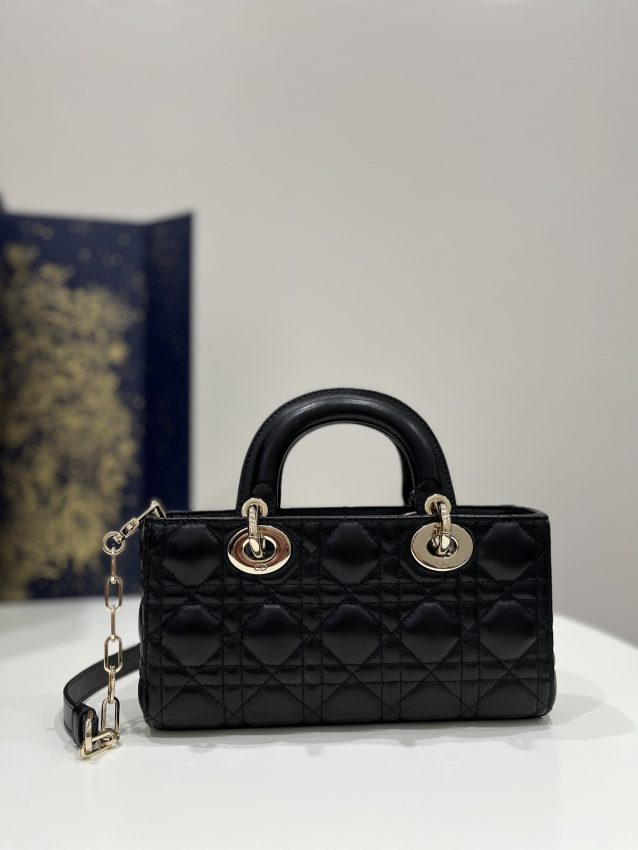 Replica Dior Lady D-Joy Bag Black 2 Replica Dior Lady D-Joy Bag Black - 1:1 designer replica handbag
