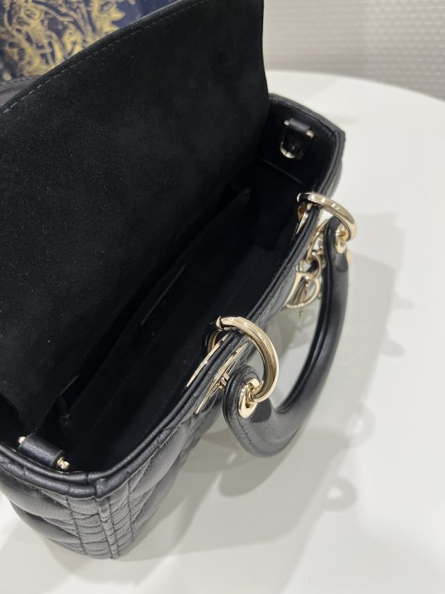 Replica Dior Lady D-Joy Bag Black 4 Replica Dior Lady D-Joy Bag Black - top-rated replica designer bag
