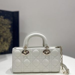 Replica Dior Lady D-Joy Bag White 4 Replica Dior Lady D-Joy Bag White - high-accuracy replica luxury purse