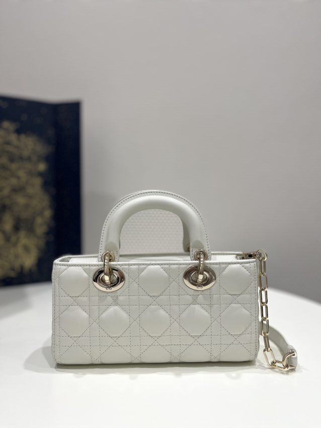 Replica Dior Lady D-Joy Bag White 4 Replica Dior Lady D-Joy Bag White - high-accuracy replica luxury purse