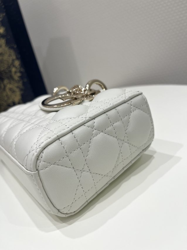 Replica Dior Lady D-Joy Bag White 5 Replica Dior Lady D-Joy Bag White - high-accuracy replica luxury purse