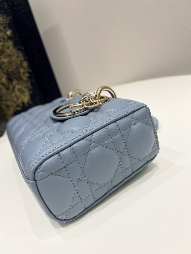 Replica Dior Lady D-Joy Bag Blue 2 Replica Dior Lady D-Joy Bag Blue - high-end fake designer purse