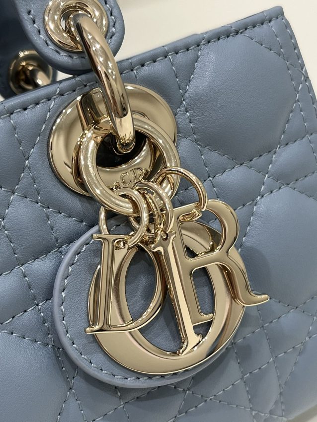 Replica Dior Lady D-Joy Bag Blue 6 Replica Dior Lady D-Joy Bag Blue - high-quality designer bag clone
