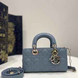 Replica Dior Lady D-Joy Bag Blue 1 Replica Dior Lady D-Joy Bag Blue - top-tier luxury replica shoulder bag
