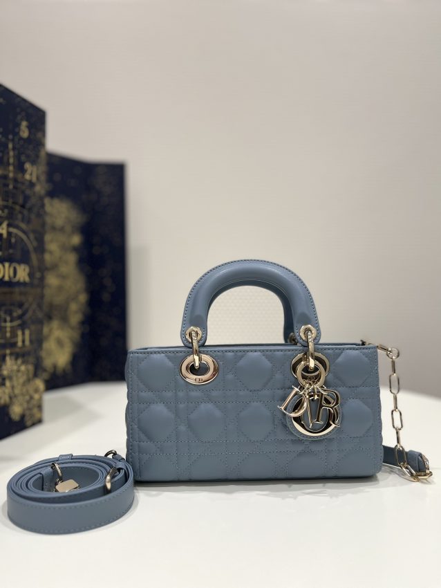 Replica Dior Lady D-Joy Bag Blue 1 Replica Dior Lady D-Joy Bag Blue - top-tier luxury replica shoulder bag