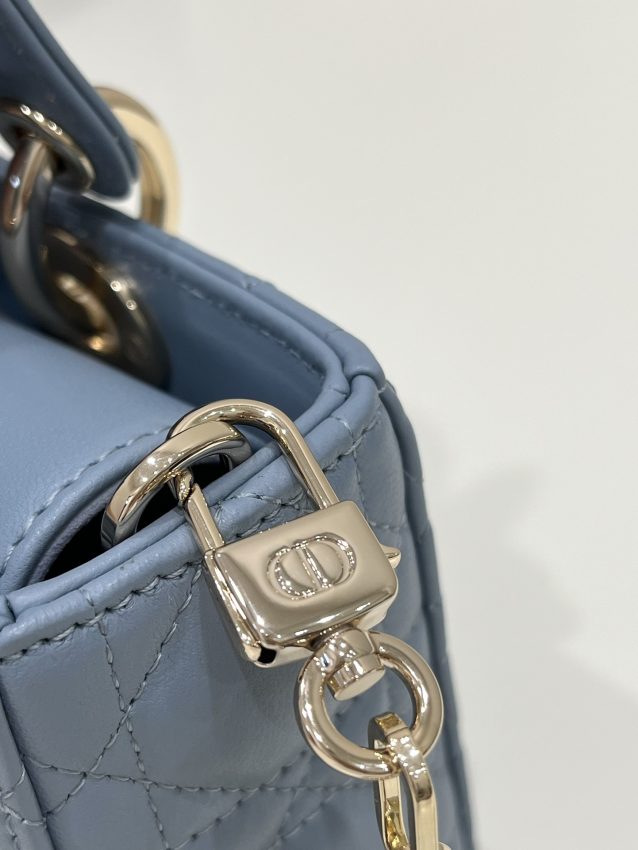 Replica Dior Lady D-Joy Bag Blue 3 Replica Dior Lady D-Joy Bag Blue - best quality luxury bag dupe